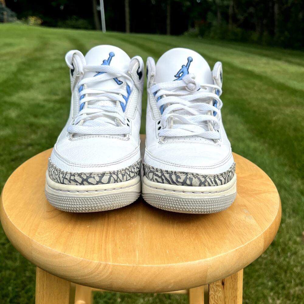 Size 8.5 - Nike Air Jordan 3 Retro UNC Men's Shoes - Ships Now - Picture 4 of 10